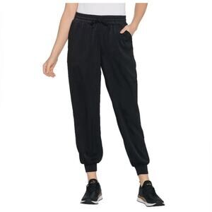 Any Body Black Satin Joggers